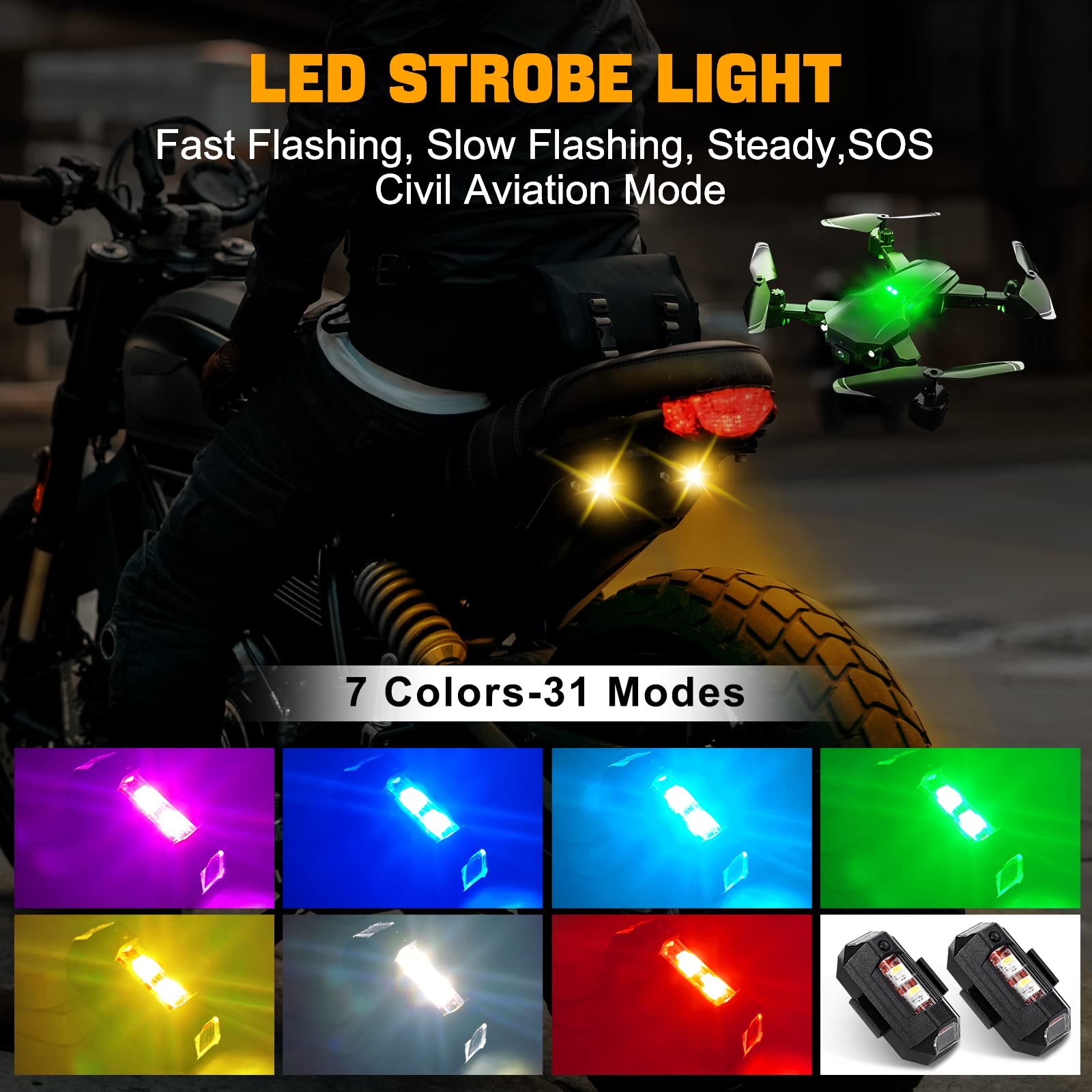 Lumières de moto Drone lumière - Drone Led Light avis et prix