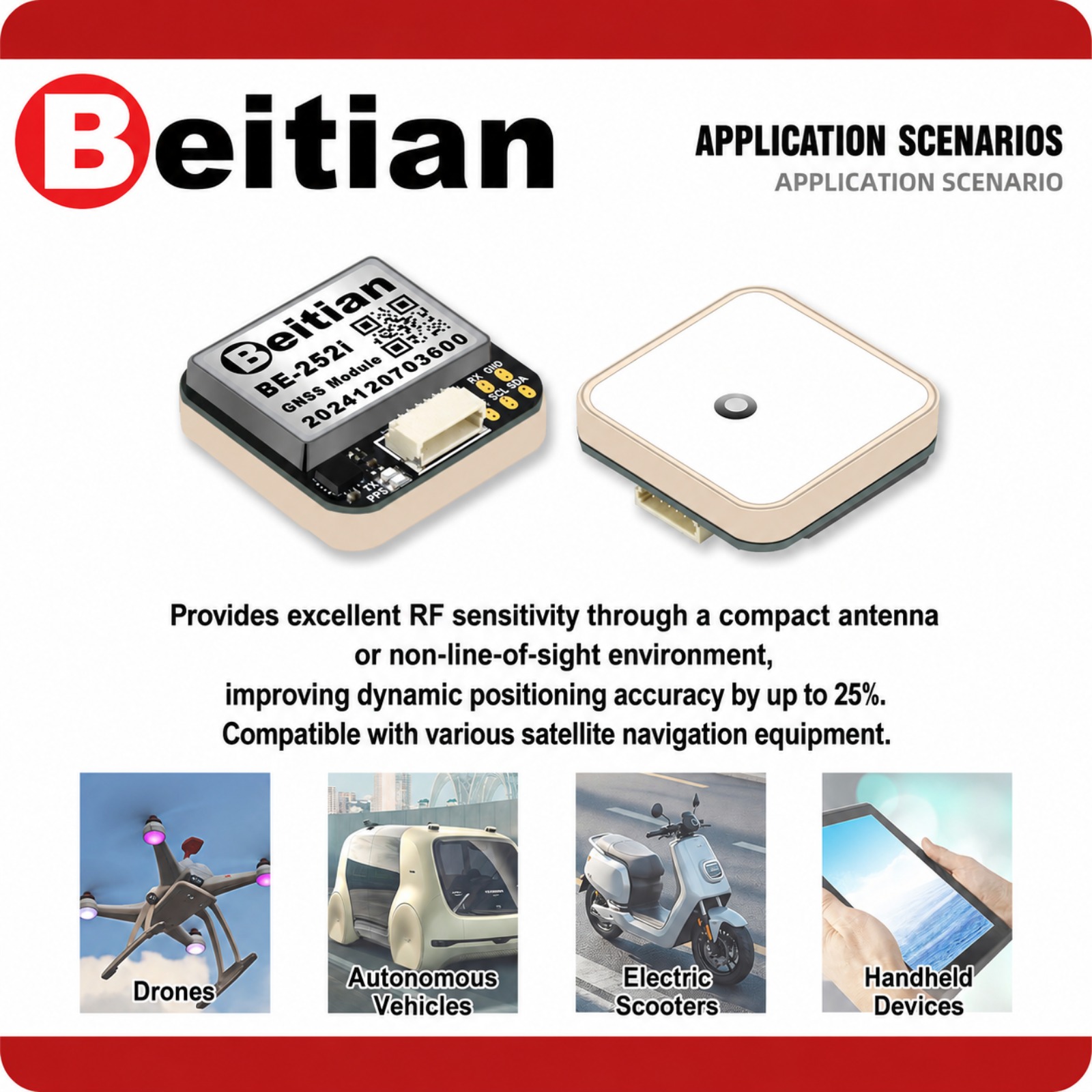 Module de boussole GNSS triple - Drone Gps Module avis et prix